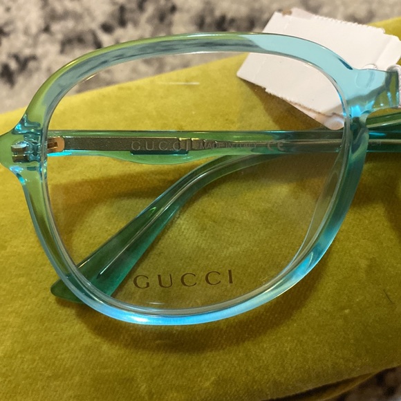Gucci Blue Optical Frame Glasses - Picture 4 of 4